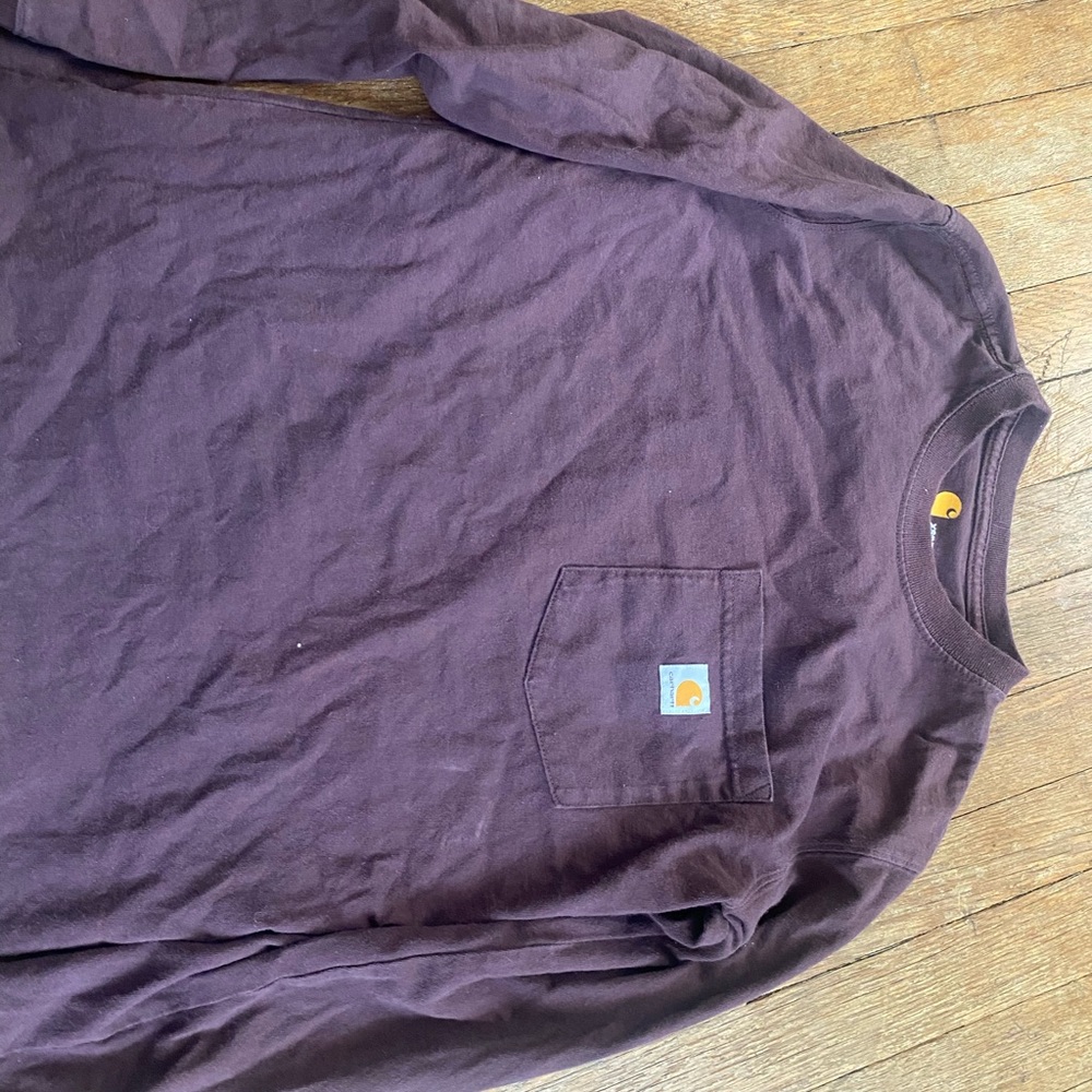 Brown long sleeve Carhartt shirt